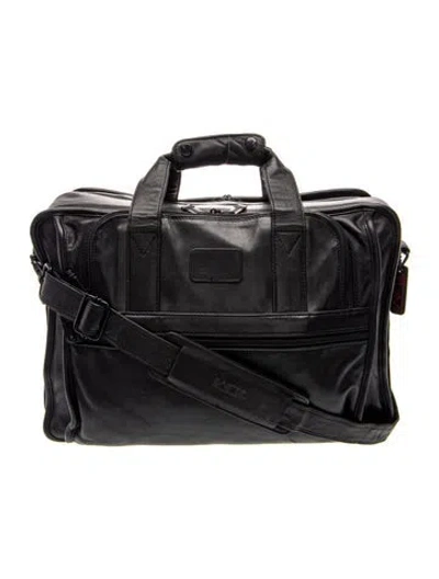 Pre-owned Tumi Leather Briefcase In Black