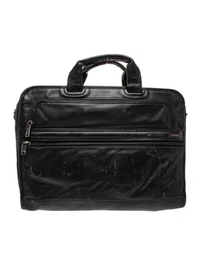 Pre-owned Tumi Leather Briefcase In Black