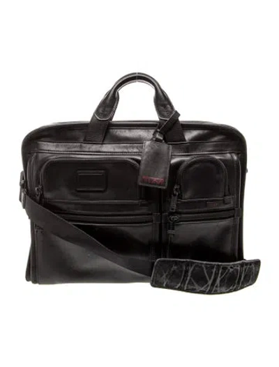 Pre-owned Tumi Leather Briefcase In Black