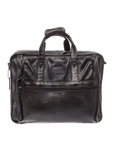 Pre-owned Tumi Leather Briefcase In Black