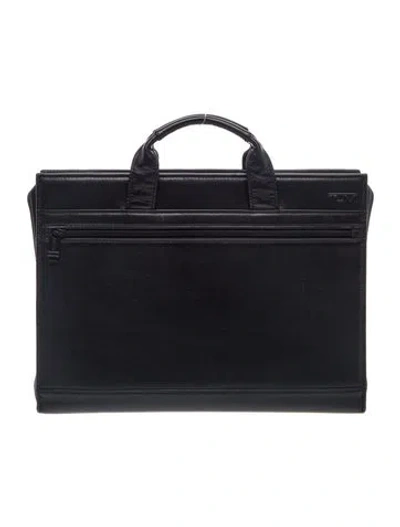 Pre-owned Tumi Leather Briefcase In Black