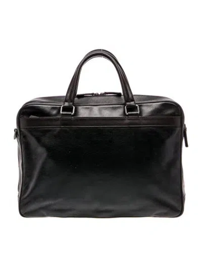 Pre-owned Tumi Leather Briefcase In Black