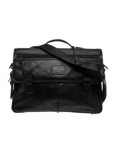 Pre-owned Tumi Leather Briefcase In Black