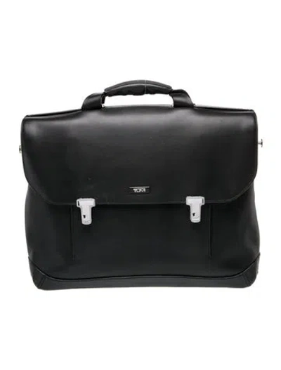 Pre-owned Tumi Leather Briefcase In Black