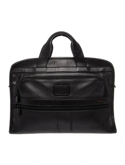 Pre-owned Tumi Leather Briefcase In Black