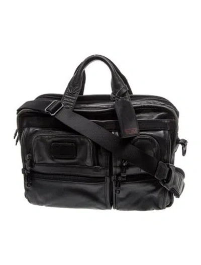Pre-owned Tumi Leather Briefcase In Black