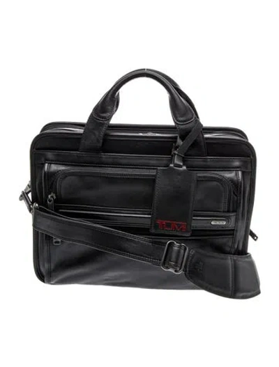 Pre-owned Tumi Leather Briefcase In Black