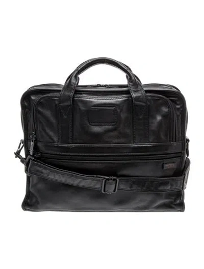 Pre-owned Tumi Leather Briefcase In Black