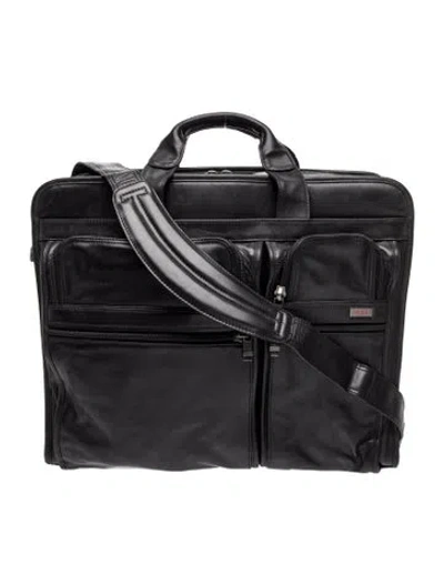 Pre-owned Tumi Leather Briefcase In Black