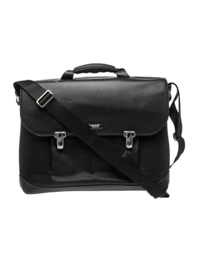 Pre-owned Tumi Leather Briefcase In Black