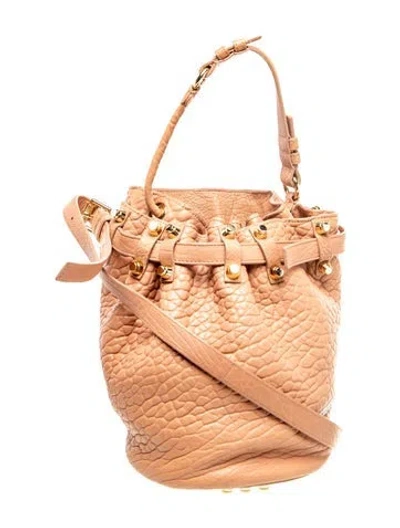 Pre-owned Tumi Leather Bucket Bag In Brown