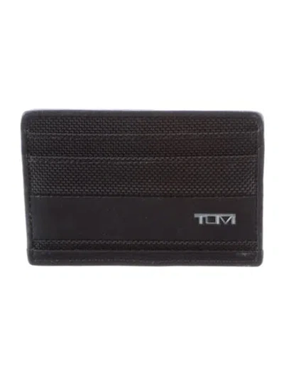 Pre-owned Tumi Leather Card Holder In Black