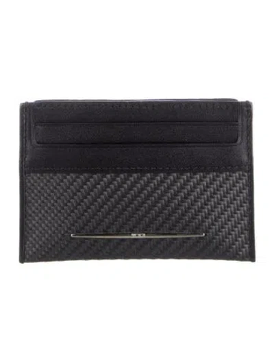 Pre-owned Tumi Leather Card Holder In Black