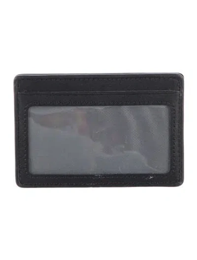 Pre-owned Tumi Leather Card Holder In Black