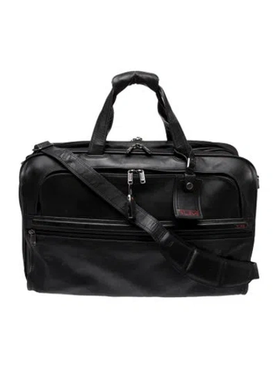 Pre-owned Tumi Leather Carry-on In Black