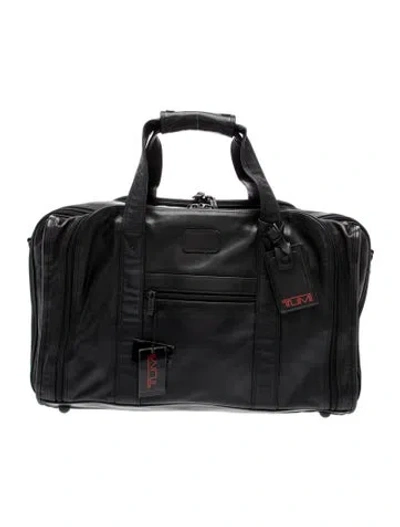 Pre-owned Tumi Leather Carry-on In Black