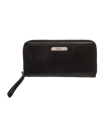 Pre-owned Tumi Leather Clutch In Black
