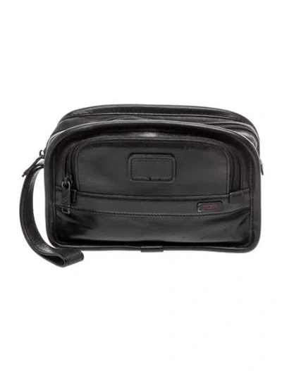 Pre-owned Tumi Leather Clutch In Black