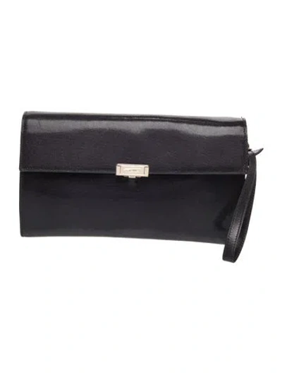Pre-owned Tumi Leather Clutch In Black