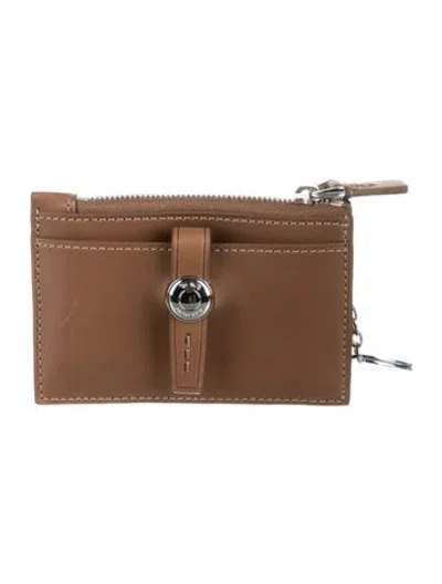 Pre-owned Tumi Leather Coin Pouch In Brown