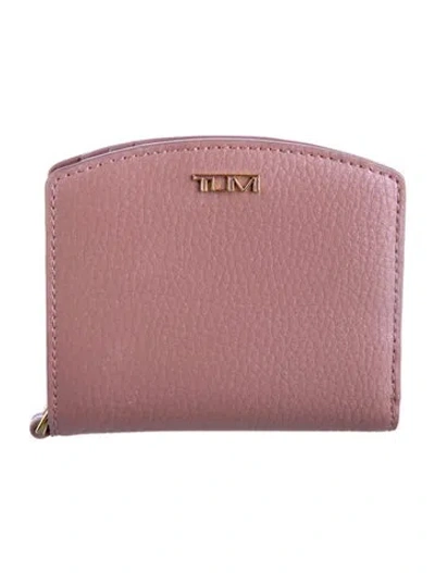 Pre-owned Tumi Leather Compact Wallet In Multi