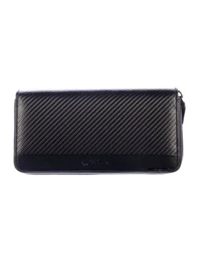Pre-owned Tumi Leather Continental Wallet In Black