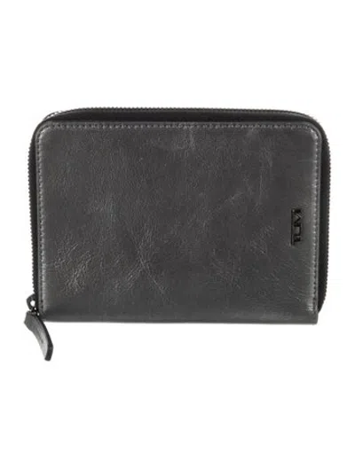 Pre-owned Tumi Leather Continental Wallet In Black