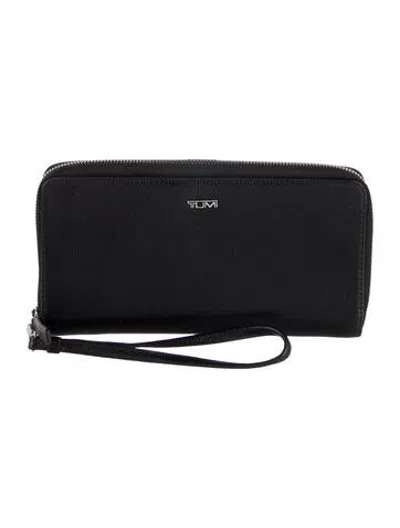 Pre-owned Tumi Leather Continental Wallet In Black