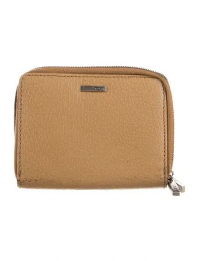 Pre-owned Tumi Leather Continental Wallet In Neutrals