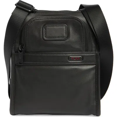 Tumi Leather Crossbody Bag In Black