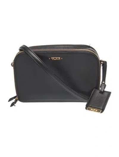 Pre-owned Tumi Leather Crossbody Bag In Black