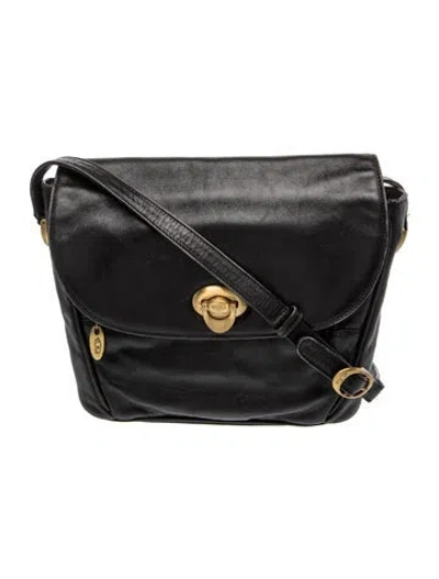 Pre-owned Tumi Leather Crossbody Bag In Black