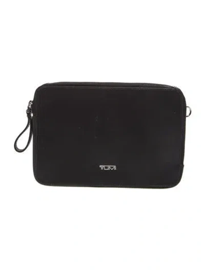 Pre-owned Tumi Leather Crossbody Bag In Black