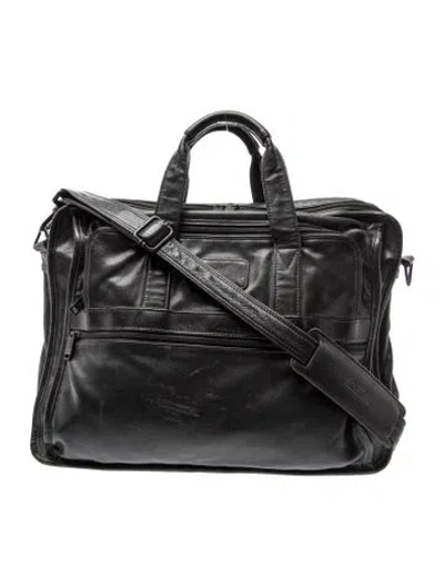 Pre-owned Tumi Leather Crossbody Bag In Black