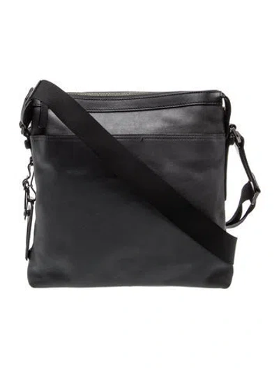 Pre-owned Tumi Leather Crossbody Bag In Black