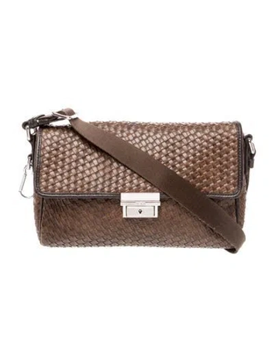 Pre-owned Tumi Leather Crossbody Bag In Brown