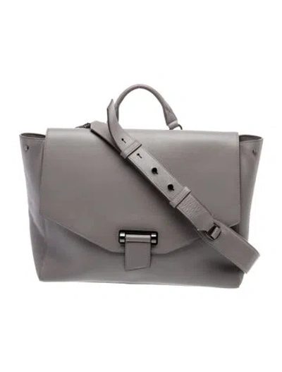 Pre-owned Tumi Leather Crossbody Bag In Gray