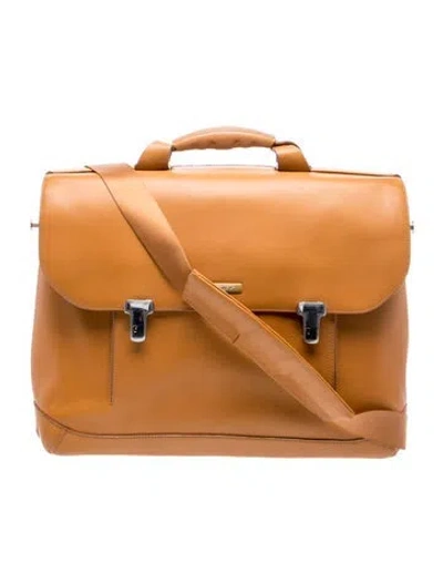 Pre-owned Tumi Leather Crossbody Bag In Neutrals