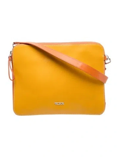Pre-owned Tumi Leather Crossbody Bag In Orange