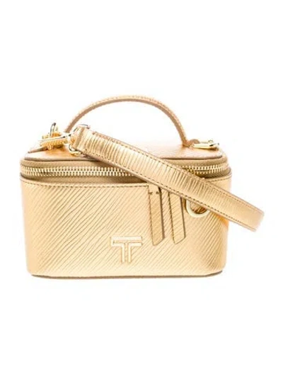 Pre-owned Tumi Leather Crossbody Bag W/ Tags In Neutral