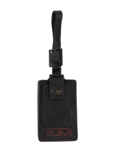 Pre-owned Tumi Leather Id Holder In Black