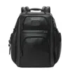 Tumi Leather Laptop Backpack In Black