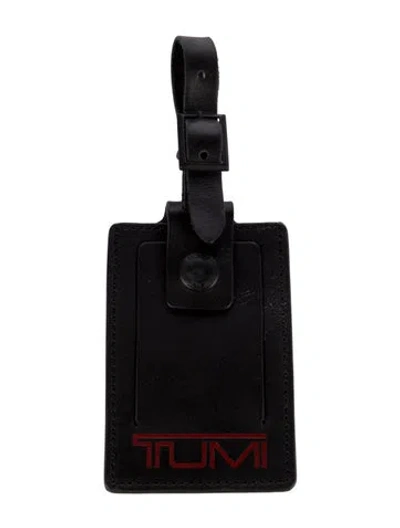 Pre-owned Tumi Leather Luggage Tag In Multi