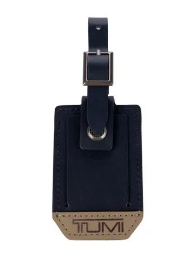Pre-owned Tumi Leather Luggage Tag In Multi