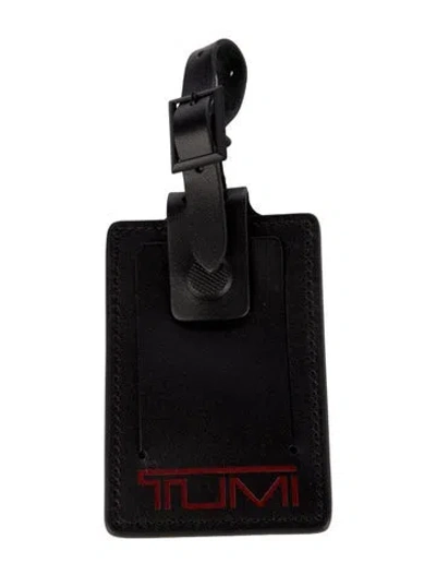 Pre-owned Tumi Leather Luggage Tag In Multi