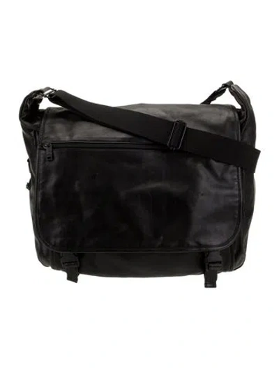 Pre-owned Tumi Leather Messenger Bag In Black