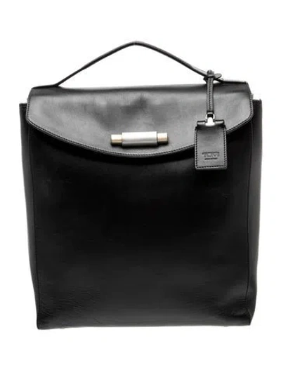 Pre-owned Tumi Leather Minaudière In Black