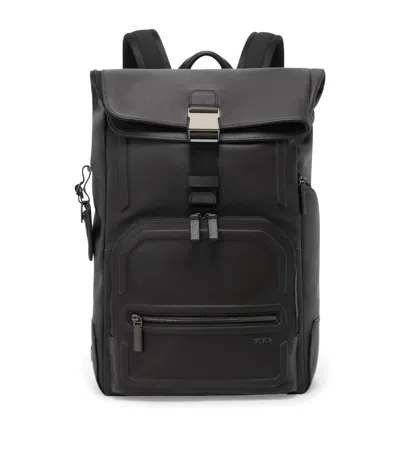 Tumi Leather Osborn Roll-top Backpack In Brown