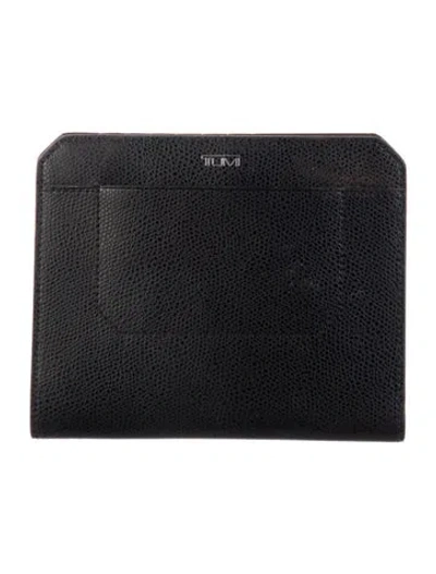 Pre-owned Tumi Leather Passport Holder In Black