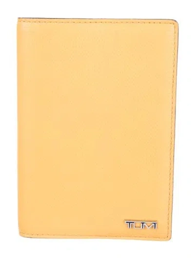 Pre-owned Tumi Leather Passport Holder In Yellow